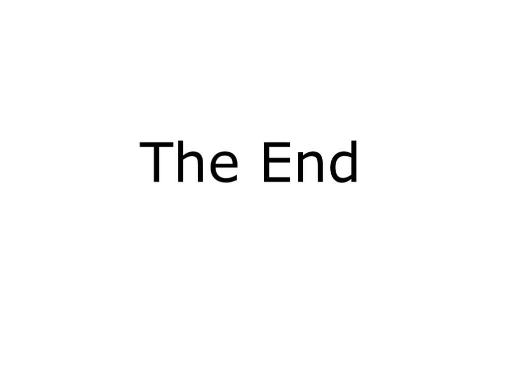 The End